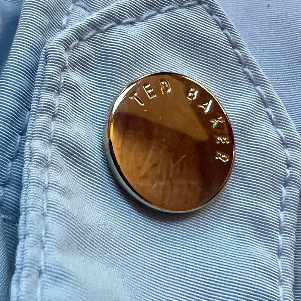 Ted Baker London Rain Jacket size 6, Tiffany Blue - Picture 3 of 11